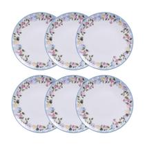 Conjunto 6 Pratos Rasos 25cm Porcelana Aura Tramontina Conjunto 6 Pratos Rasos 25cm Porcelana Aura Tramontina