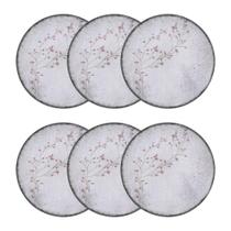 Conjunto 6 Pratos Rasos 25cm Porcelana Floralis Tramontina Conjunto 6 Pratos Rasos 25cm Porcelana Floralis Tramontina
