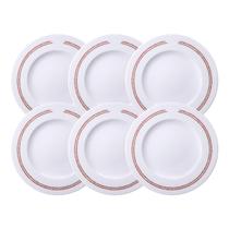 Conjunto 6 Pratos Rasos de Churrasco Classic 28cm Porcelana Tramontina