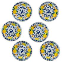 Conjunto 6 Pratos rasos de Melamina Páscoa Sicilia 27 cm