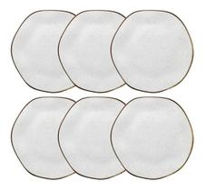 conjunto 6 Pratos Rasos de Porcelana Ryo Maresia 27,5cm - Oxford conjunto 6 Pratos Rasos de Porcelana Ryo Maresia 27,5cm - Oxford