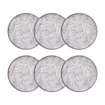 Conjunto 6 Pratos Sobremesa 19cm Porcelana Tramontina Conjunto 6 Pratos Sobremesa 19cm Porcelana Tramontina