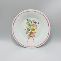 Conjunto 6 pratos sobremesa de Vidro Páscoa La Patisserie17,78cm