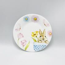 Conjunto 6 pratos sobremesa de Vidro Páscoa PicNic 17,78cm