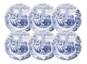 Conjunto 6 Pratos Sobremesa Donna Cena Inglesa Biona