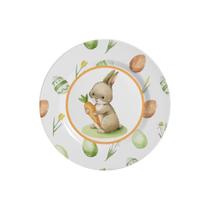 Conjunto 6 Pratos Sobremesa Follow The Bunny Pascoa Alleanza