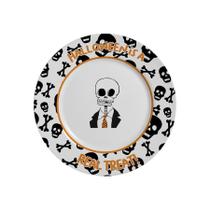 Conjunto 6 Pratos Sobremesa Halloween 21cm Alleanza