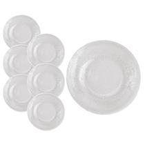 Conjunto 6 Pratos Temperado Acqua 22cm Duralex Fundo Bar