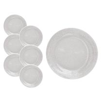 Conjunto 6 Pratos Temperado Acqua 23cm Duralex Raso Bar