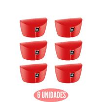 Conjunto 6 Saleiros Solido Vermelho 500ml UZ Livre de BPA