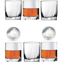 Conjunto 6 (seis) Copos Uisque whisky com forma gelo redondo