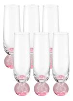 Conjunto 6 Taça Champanhe Bola Orbe 300ml Pé De Esfera Rosa Tuut Conjunto 6 Taça Champanhe Bola Orbe 300ml Pé De Esfera Rosa Tuut