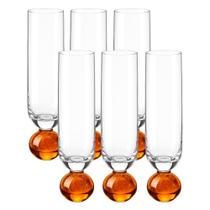 Conjunto 6 Taça Champanhe Bola Orbe 300ml Pé De Esfera Tuut Conjunto 6 Taça Champanhe Bola Orbe 300ml Pé De Esfera Tuut