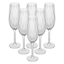 Conjunto 6 Taça de Champanhe Wolff Crex Optic 270ml Cristal Conjunto 6 Taça de Champanhe Wolff Crex Optic 270ml Cristal