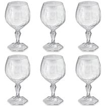 Conjunto 6 Taça Para Água Suco 350ml Plástico UZ Tango Translucida