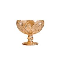 Conjunto 6 Taças 310ml Coupe Champagne de Vidro Sodo-Cálcico Diamond Ambar Metalizado Lyor Conjunto 6 Taças 310ml Coupe Champagne de Vidro Sodo-Cálcico Diamond Ambar Metalizado Lyor
