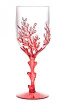 Conjunto 6 Taças Acrilico Coral Vermelho 450 Ml - Wolff - Rojemac