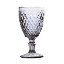 Conjunto 6 taças bico de abacaxi para água de vidro transparente 325 ml - lyor 6463