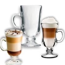 Conjunto 6 Taças Caneca De Vidro Cappuccino Café 120m lIrish Coffee