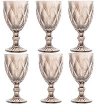 Conjunto 6 Taças de Água Vinho Suco de Vidro Diamond 325ml Lyor Conjunto 6 Taças de Água Vinho Suco de Vidro Diamond 325ml Lyor