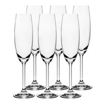 Conjunto 6 Taças de Champanhe 220ml em Cristal Ecológico A24cm Bohemia Conjunto 6 Taças de Champanhe 220ml em Cristal Ecológico A24cm Bohemia
