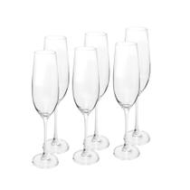 Conjunto 6 Taças de Champanhe de Cristal Ecológico Columba 260ml - Wolff Conjunto 6 Taças de Champanhe de Cristal Ecológico Columba 260ml - Wolff