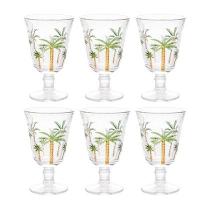 Conjunto 6 Taças de Cristal Palm Hand Paiting 240ml - Lyor Conjunto 6 Taças de Cristal Palm Hand Paiting 240ml - Lyor