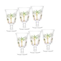 Conjunto 6 Taças de Cristal Palm Hand Paiting 240ml