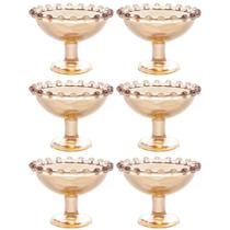 Conjunto 6 Taças de Cristal Pearl Âmbar Para Licor 8x6cm - Wolff Conjunto 6 Taças de Cristal Pearl Âmbar Para Licor 8x6cm - Wolff