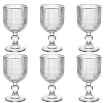 Conjunto 6 Taças de Vidro Versalhes 340ml Elegantes e Resistentes Ideal para Servir Vinhos Sucos Drinks Sobremesas Conjunto 6 Taças de Vidro Versalhes 340ml Elegantes e Resistentes Ideal para Servir Vinhos Sucos Drinks Sobremesas