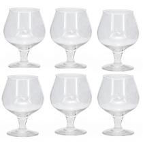 Conjunto 6 Taças em Vidro P/ Conhaque 250ml Conjunto 6 Taças em Vidro P/ Conhaque 250ml