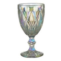 Conjunto 6 taças lyor p/água de vidro diamond rainbow 325ml Conjunto 6 taças lyor p/água de vidro diamond rainbow 325ml