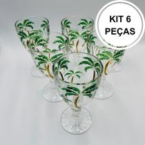 Conjunto 6 Taças Palm Tree Color 340ml Conjunto 6 Taças Palm Tree Color 340ml