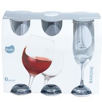 Conjunto 6 Taças para Água 490ml Barone Nadir