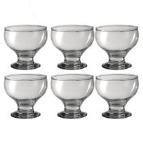 Conjunto 6 Taças Sobremesa Drink Noruega 250ml Vidro