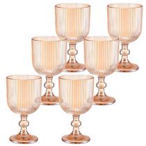 Conjunto 6 Taças Versalhes Ambar 390ml 88310 - KeHome