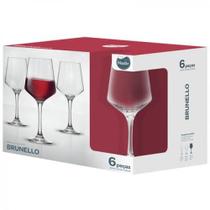 Conjunto 6 taças vinho brunello 490ml nadir