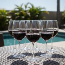 Conjunto 6 Taças Vinho Cristal Elegance Vinho Tinto 540ml