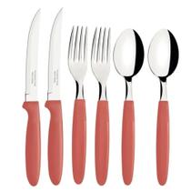 Conjunto 6 Talheres Garfo Colher Faca Aço Inox Tramontina Conjunto 6 Talheres Garfo Colher Faca Aço Inox Tramontina