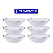 Conjunto 6 Tigelas Bowls Rustico Porcelana 18 cm Tramontina Conjunto 6 Tigelas Bowls Rustico Porcelana 18 cm Tramontina