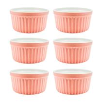 Conjunto 6 Tigelas Ramekin 210ml Porcelana Cores Buffet