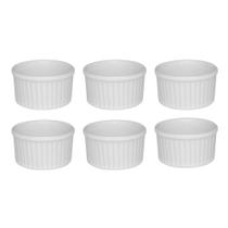 Conjunto 6 Tigelas Ramequins Oxford Cookware 100ml Branco