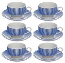 Conjunto 6 Xícaras Chá Porcelana Hauskraft Acqua 160ml