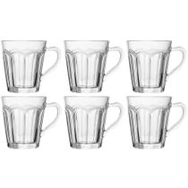 Conjunto 6 Xicaras de Café Belle Epoque de Vidro 80 ml Lyor