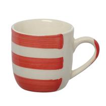 Conjunto 6 Xícaras de Café Cerâmica Faixas Vermelhas 90ml JGXC077 - Hauskraft Conjunto 6 Xícaras de Café Cerâmica Faixas Vermelhas 90ml JGXC077 - Hauskraft