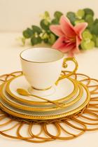 Conjunto 6 Xícaras de Chá em Porcelana 200ml-Wolff Linha Paddy Conjunto 6 Xícaras de Chá em Porcelana 200ml-Wolff Linha Paddy