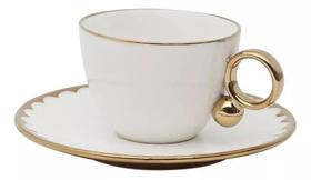 Conjunto 6 Xícaras de Chá em Porcelana Egg 200ml Wolff Conjunto 6 Xícaras de Chá em Porcelana Egg 200ml Wolff