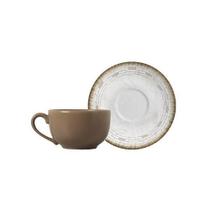 Conjunto 6 Xícaras De Chá Macchiato Com Pires Creta 250Ml