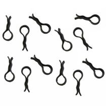 Conjunto 60 Presilhas para Calça Clips Prendedor de Cabides 8x2cm Preto Plástico Conjunto 60 Presilhas para Calça Clips Prendedor de Cabides 8x2cm Preto Plástico