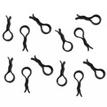 Conjunto 60 Presilhas para Calça Clips Prendedor de Cabides 8x2cm Preto Plástico Conjunto 60 Presilhas para Calça Clips Prendedor de Cabides 8x2cm Preto Plástico